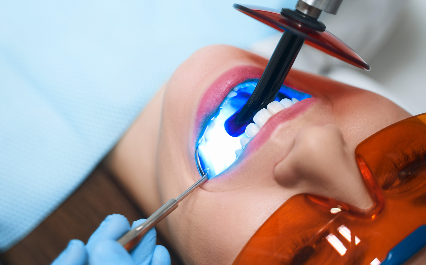Patient receiving dental treatment at Marchwood Dental Associates in Exton PA